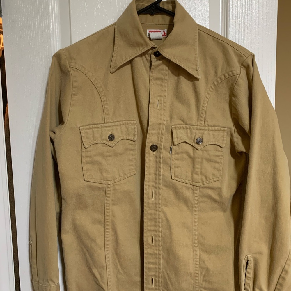 70s Levi's Moleskin Men's Denim Shirt